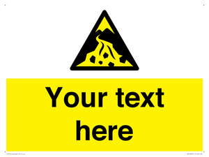 Custom Warning: Debris flow zone